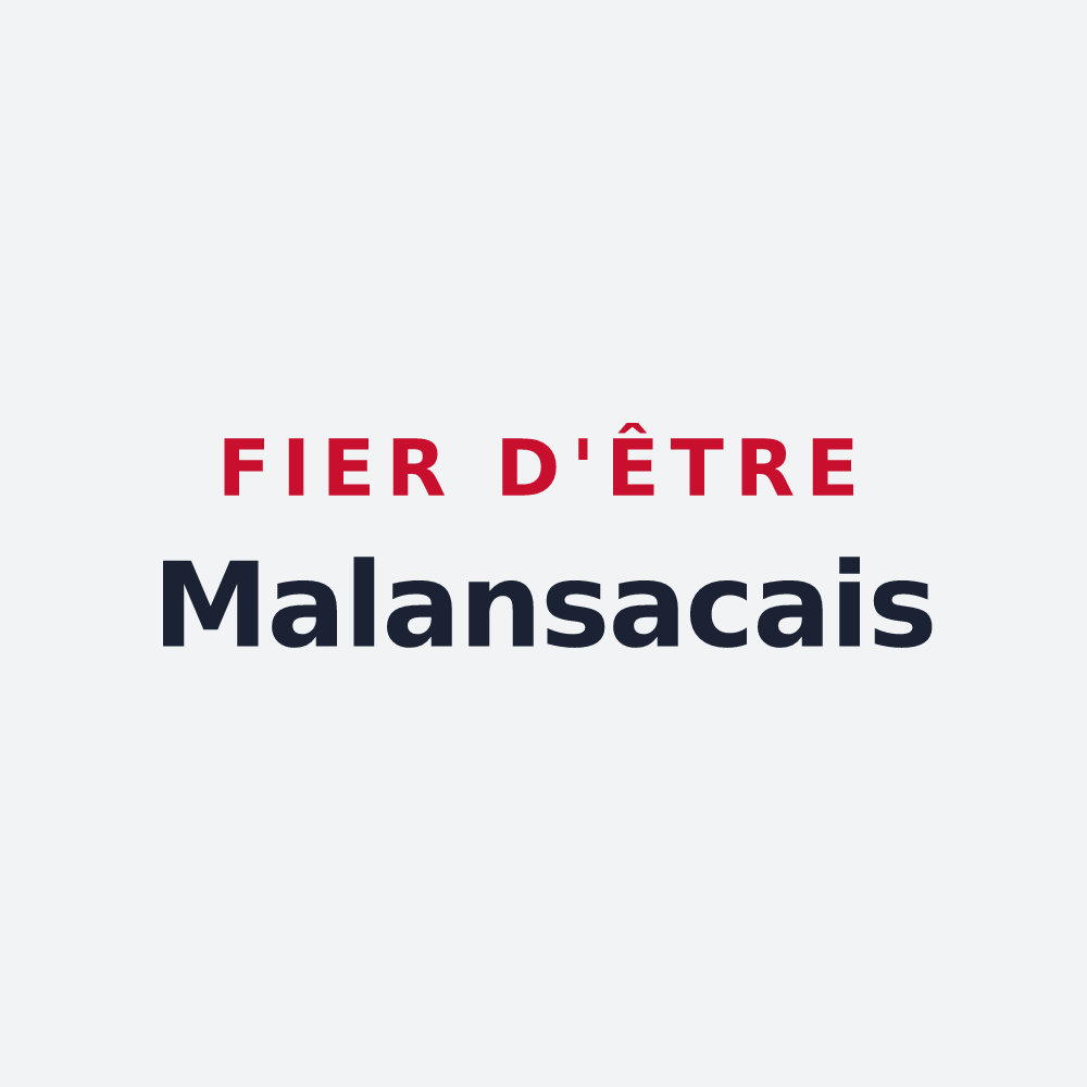 Poster « Fier d'être Malansacais » — design pour Malansac