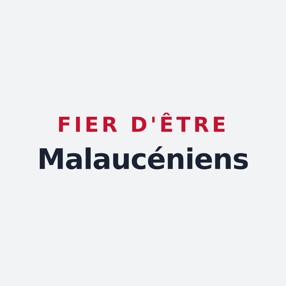 Poster « Fier d'être Malaucéniens » — design pour Malaucène