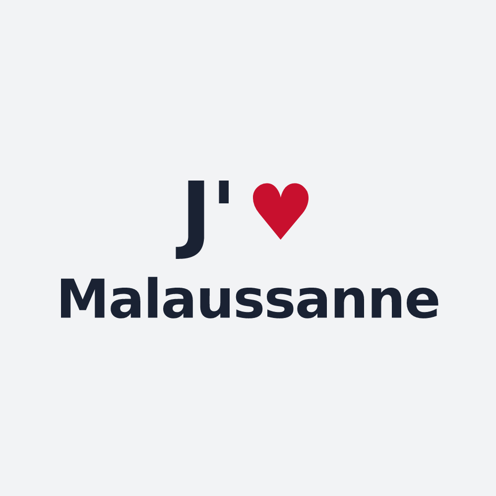 Poster personnalisé Malaussanne — design J'aime Malaussanne