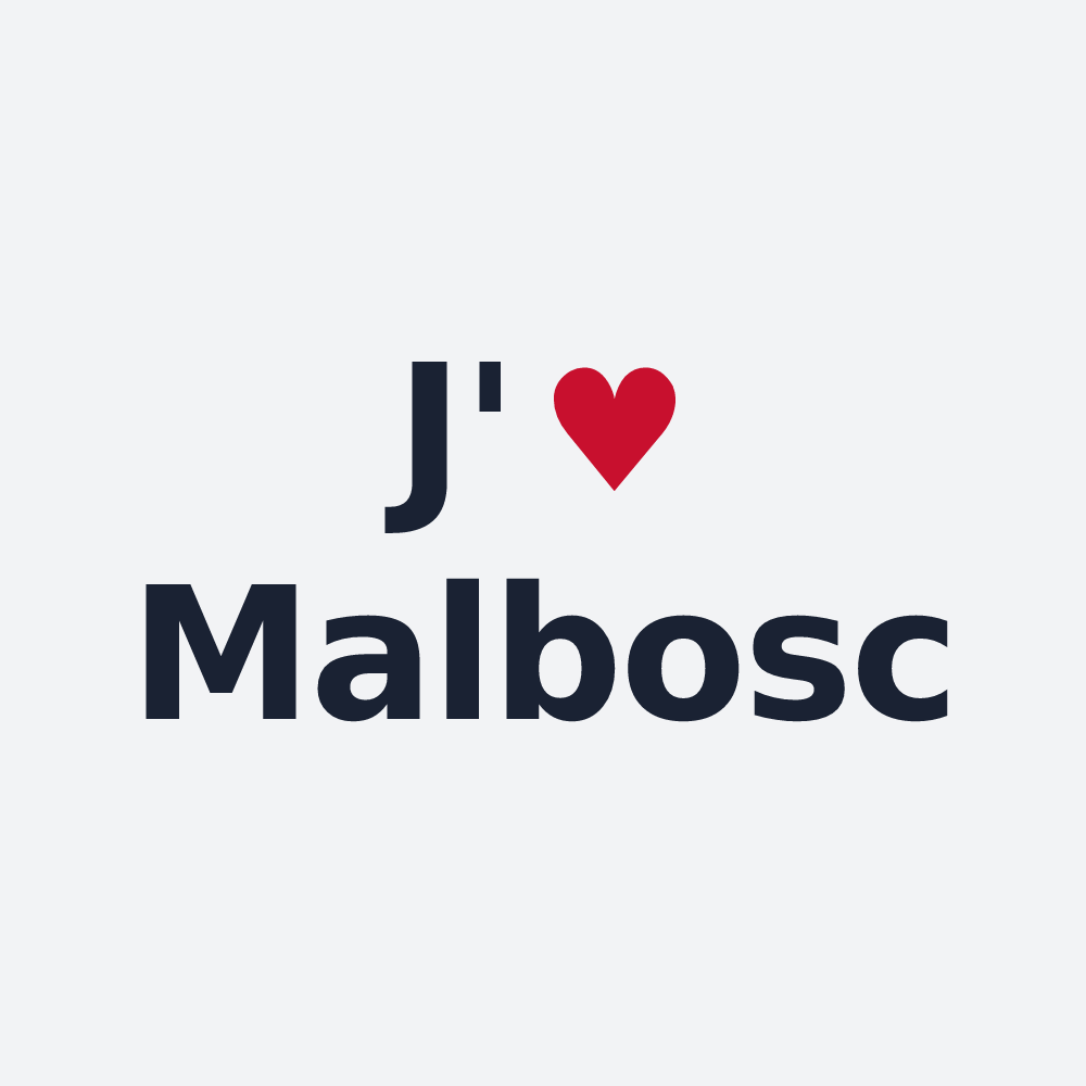 Poster personnalisé Malbosc — design J'aime Malbosc
