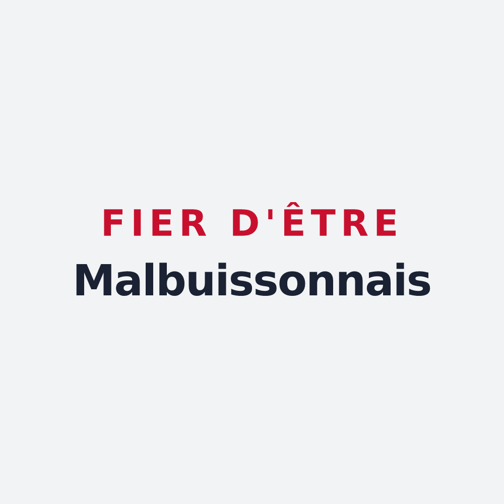 Poster « Fier d'être Malbuissonnais » — design pour Malbuisson