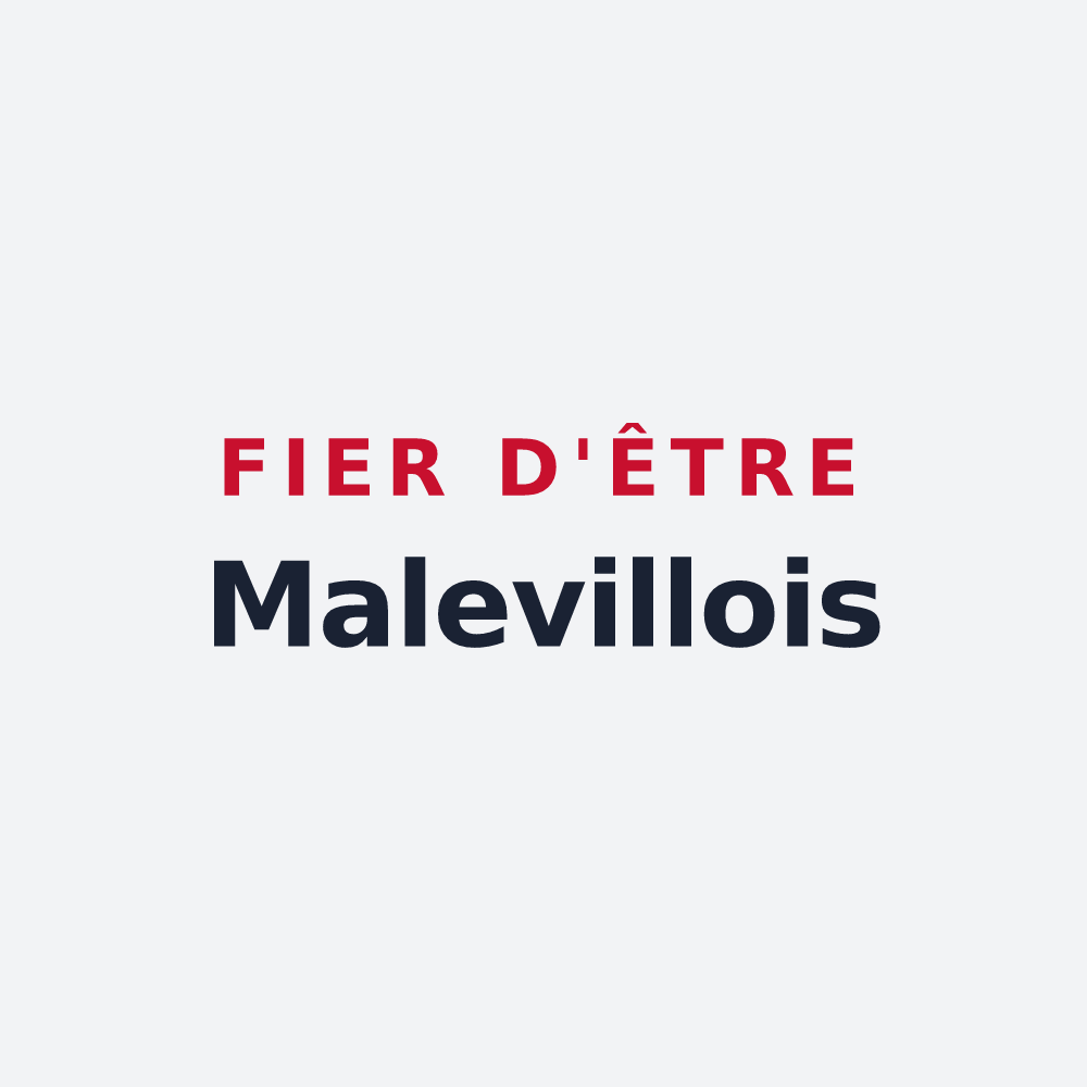 Poster « Fier d'être Malevillois » — design pour Maleville