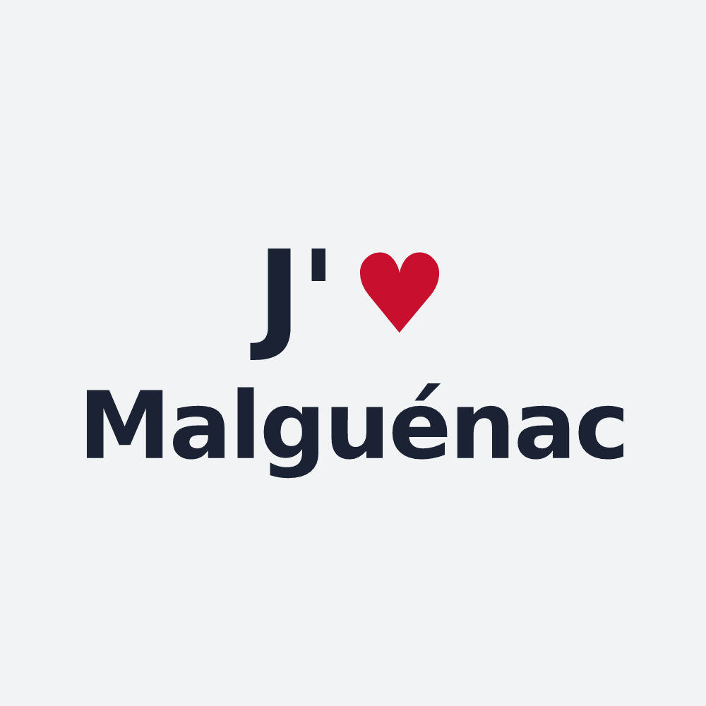 Poster personnalisé Malguénac — design J'aime Malguénac