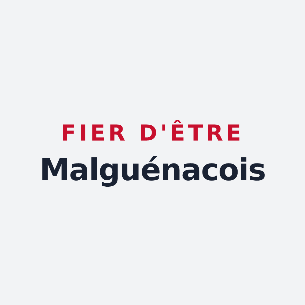 Poster « Fier d'être Malguénacois » — design pour Malguénac