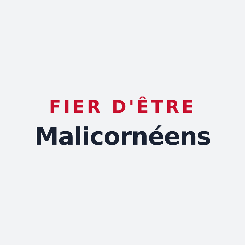 Poster « Fier d'être Malicornéens » — design pour Malicornay