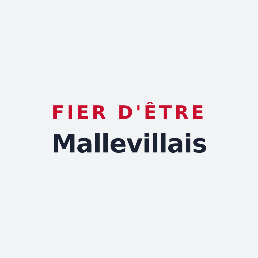 Poster « Fier d'être Mallevillais » — design pour Malleville-sur-le-Bec
