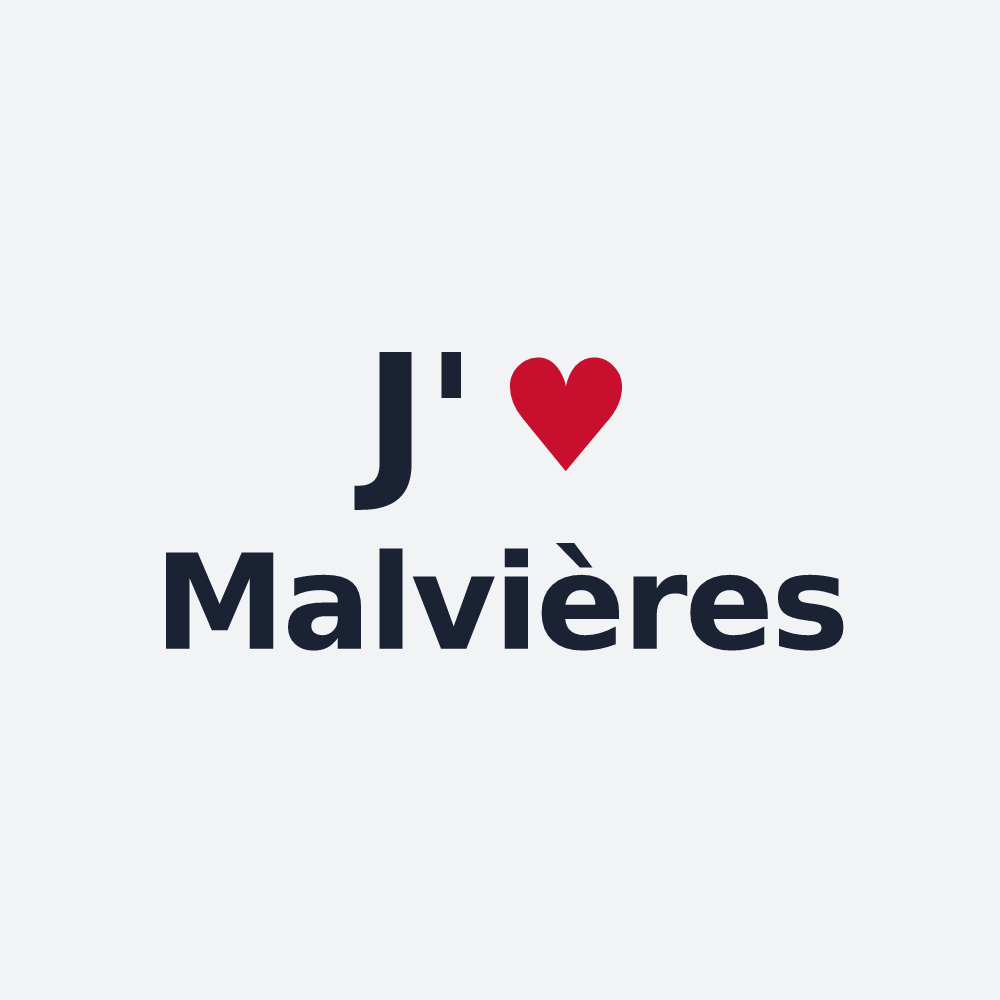 Poster personnalisé Malvières — design J'aime Malvières