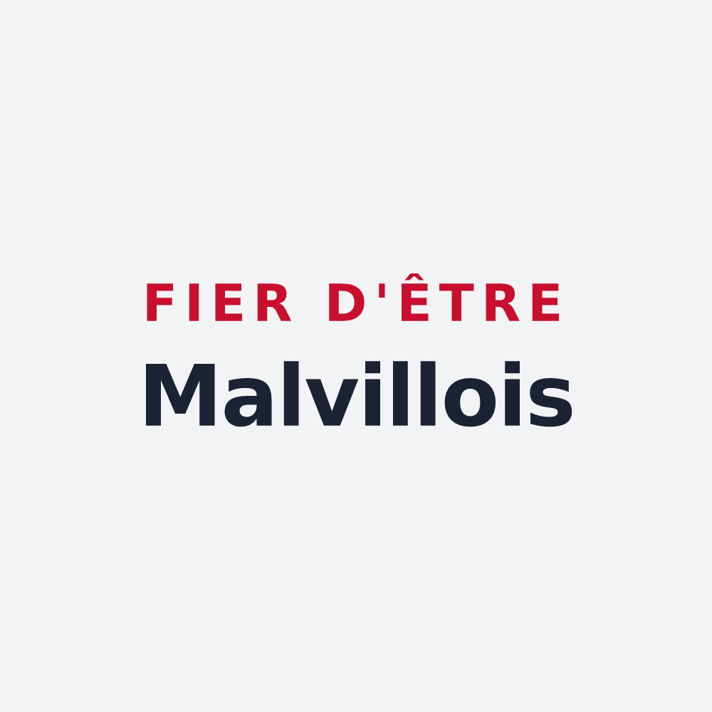 Poster « Fier d'être Malvillois » — design pour Malville
