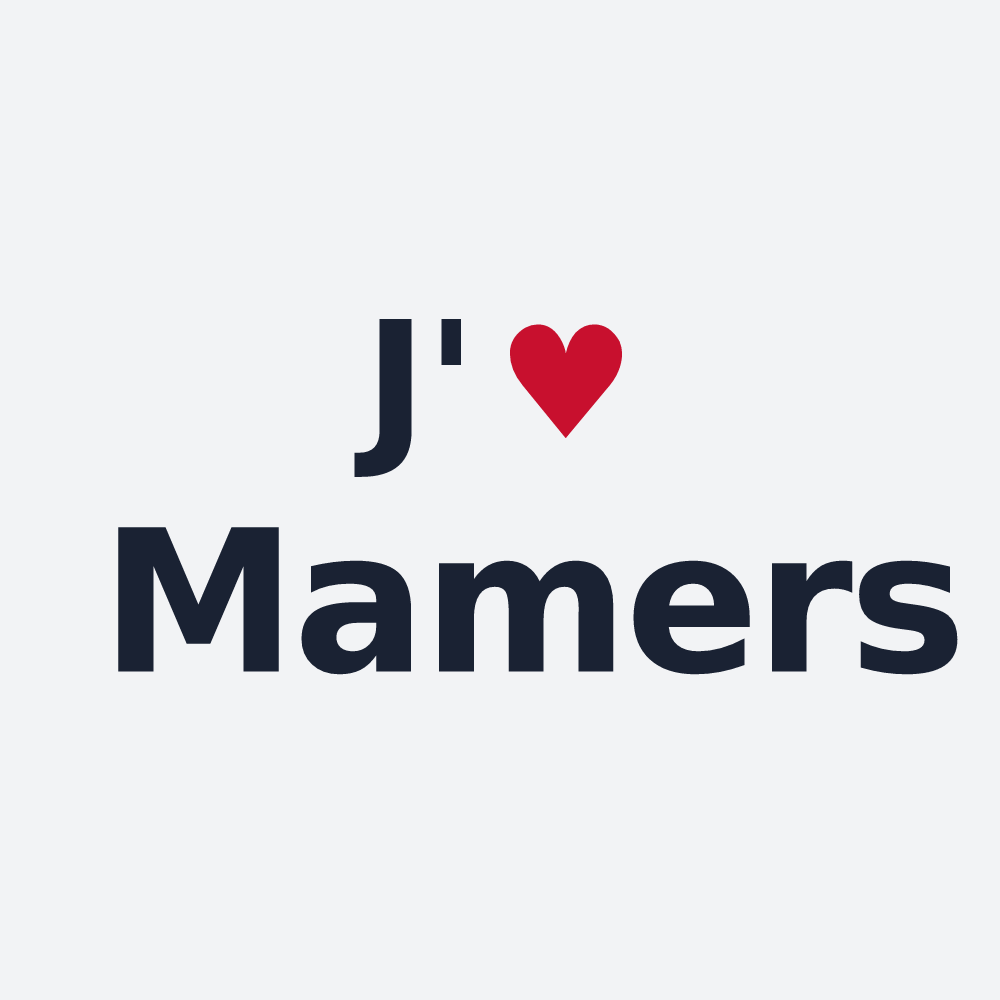 Poster personnalisé Mamers — design J'aime Mamers