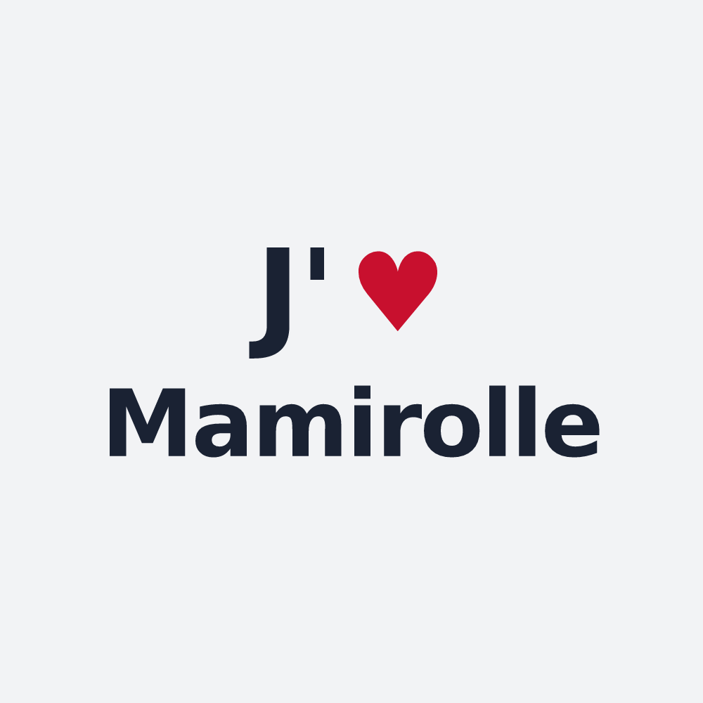 Poster personnalisé Mamirolle — design J'aime Mamirolle