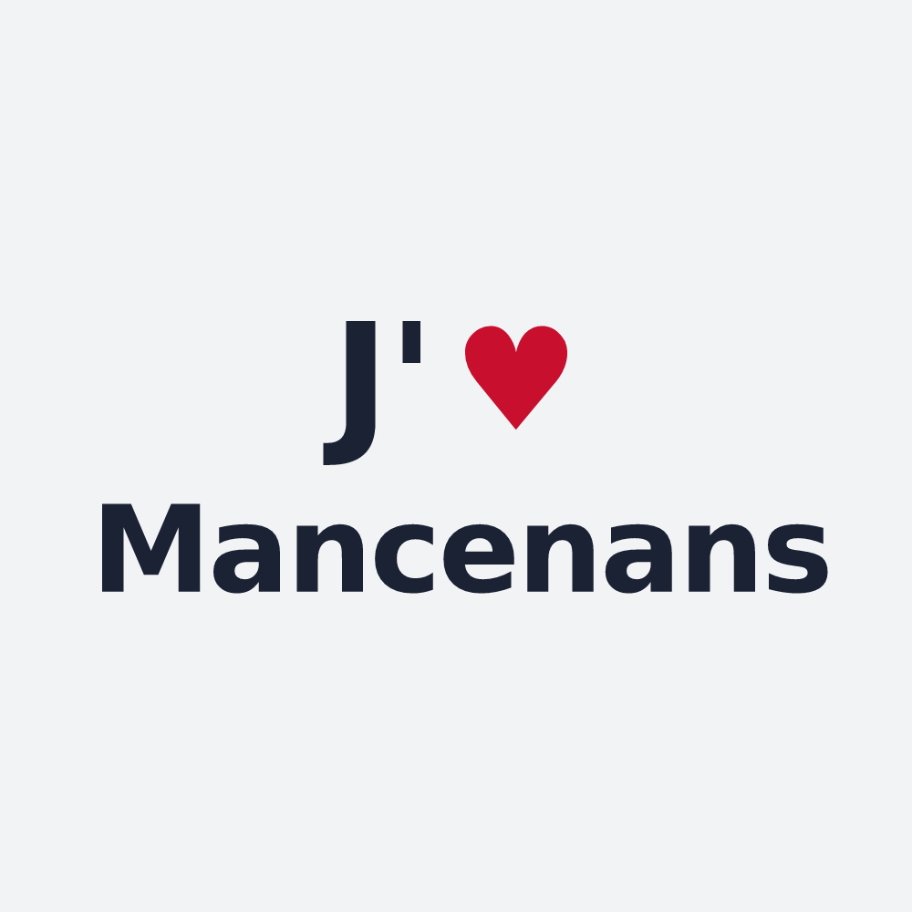 Poster personnalisé Mancenans — design J'aime Mancenans