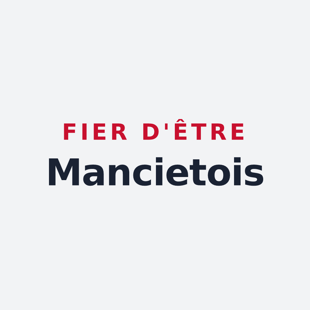 Poster « Fier d'être Mancietois » — design pour Manciet