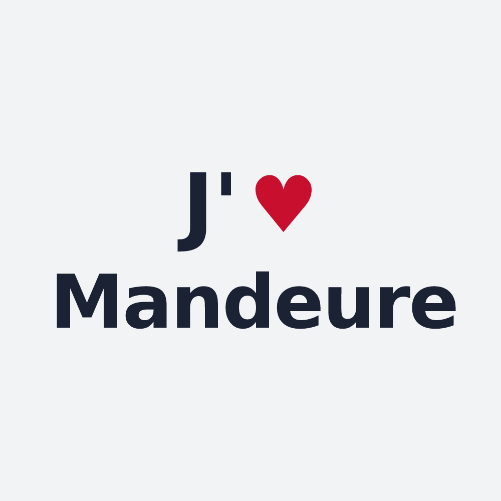 Poster personnalisé Mandeure — design J'aime Mandeure