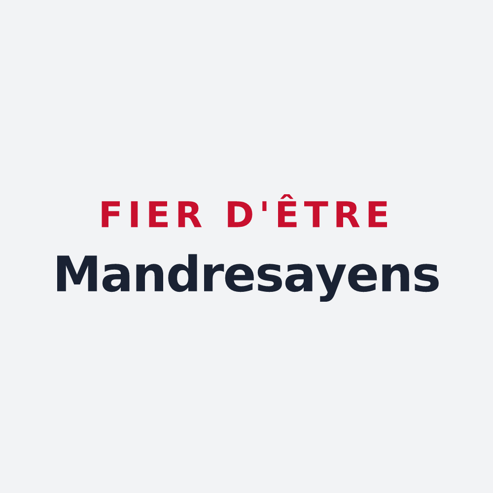 Poster « Fier d'être Mandresayens » — design pour Mandray