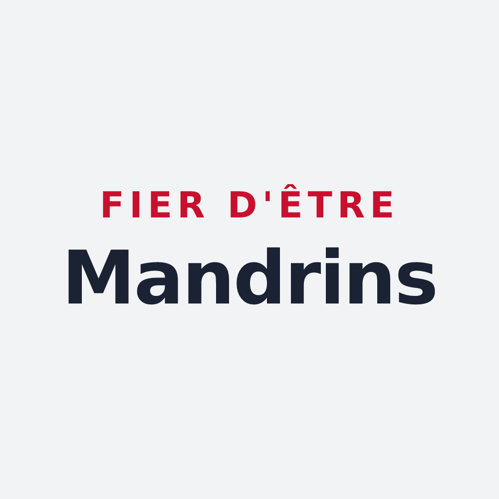 Poster « Fier d'être Mandrins » — design pour Mandres-la-Côte