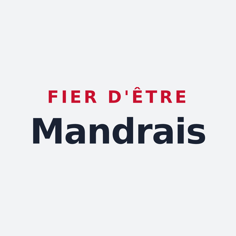 Poster « Fier d'être Mandrais » — design pour Mandres
