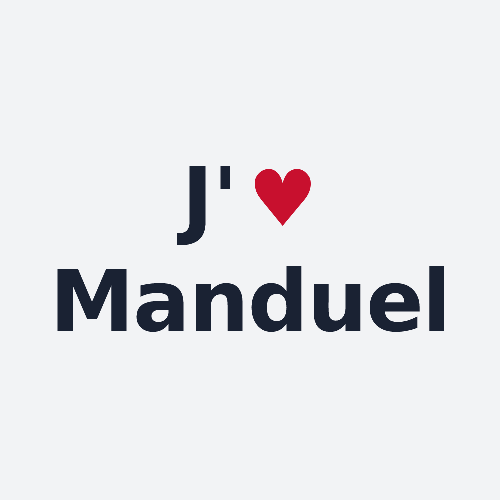 Poster personnalisé Manduel — design J'aime Manduel