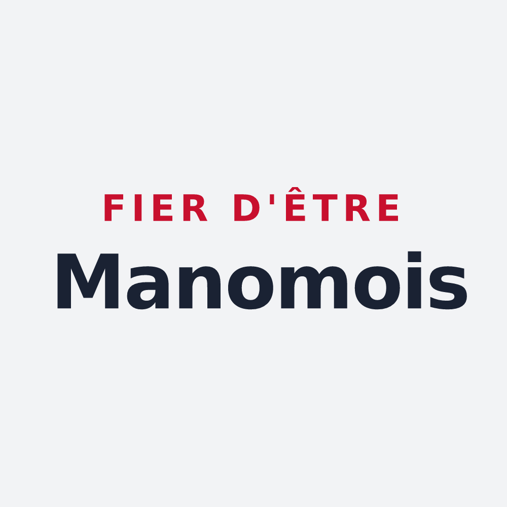 Poster « Fier d'être Manomois » — design pour Manom
