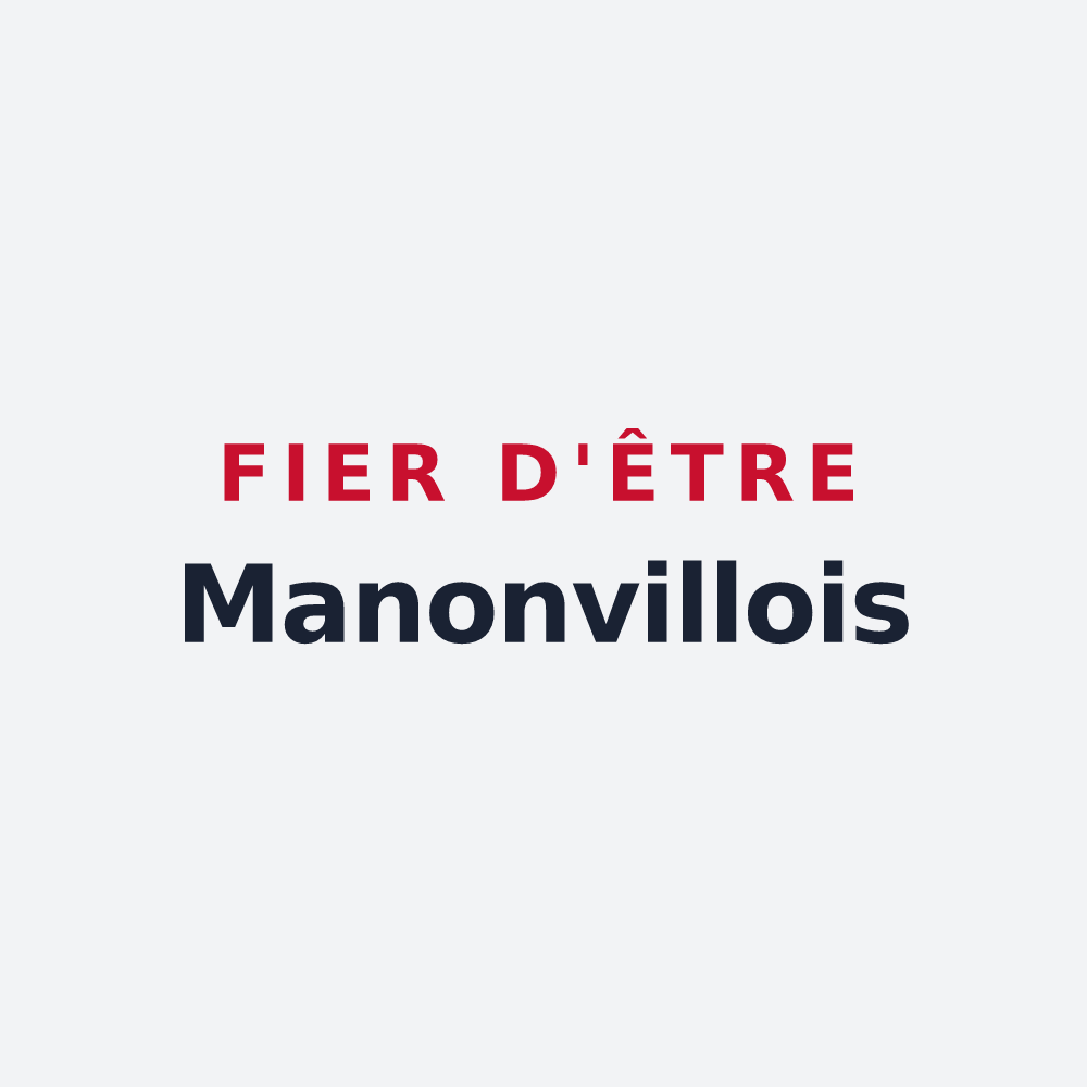 Poster « Fier d'être Manonvillois » — design pour Manonviller