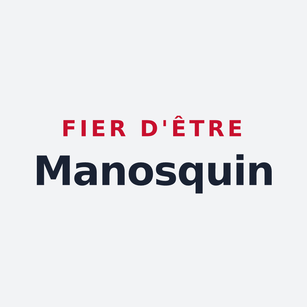 Poster « Fier d'être Manosquin » — design pour Manosque