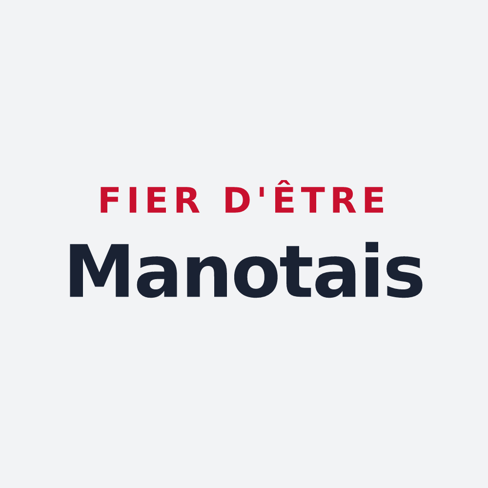 Poster « Fier d'être Manotais » — design pour Manot