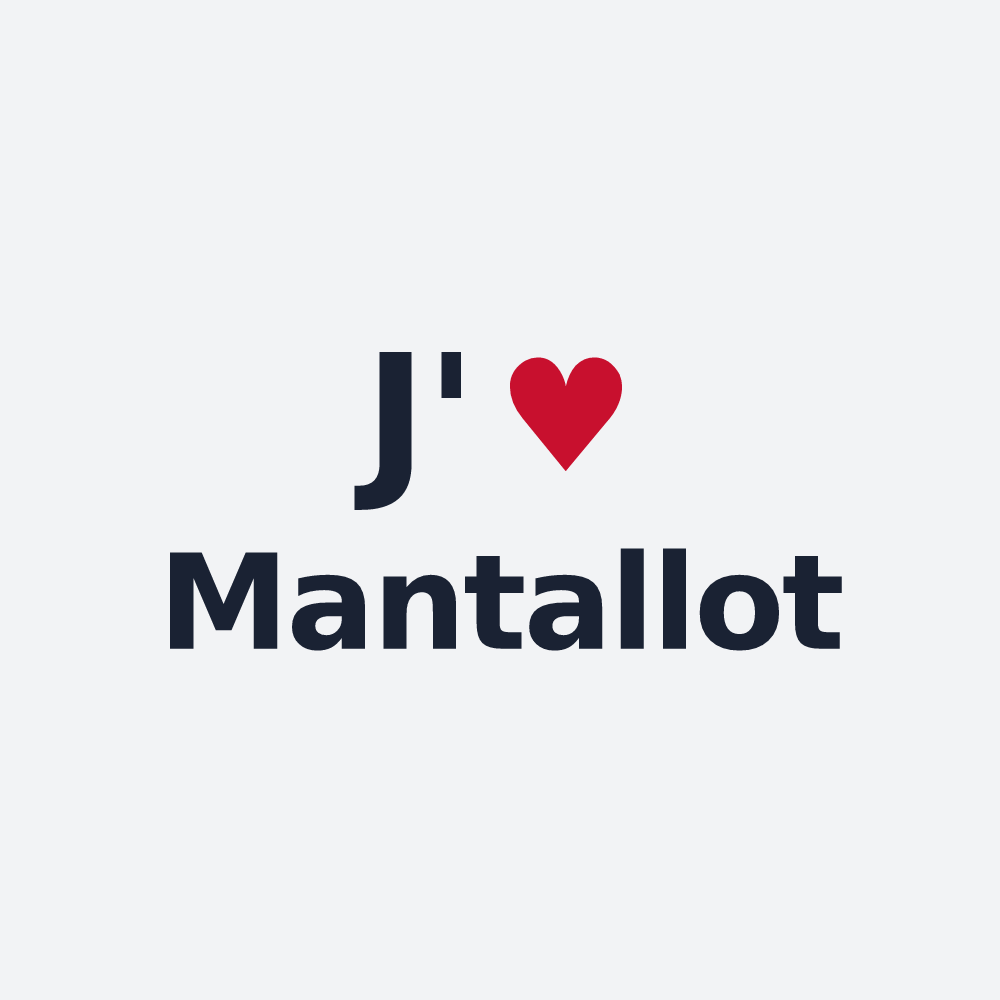Poster personnalisé Mantallot — design J'aime Mantallot
