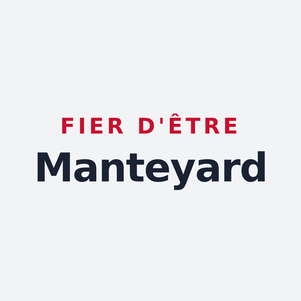 Poster « Fier d'être Manteyard » — design pour Manteyer