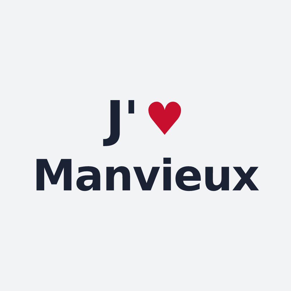 Poster personnalisé Manvieux — design J'aime Manvieux
