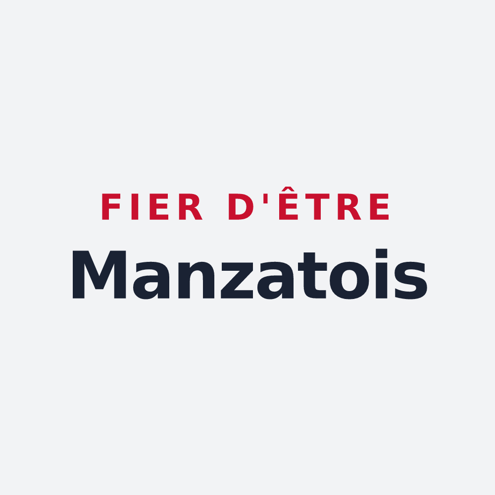 Poster « Fier d'être Manzatois » — design pour Manzat
