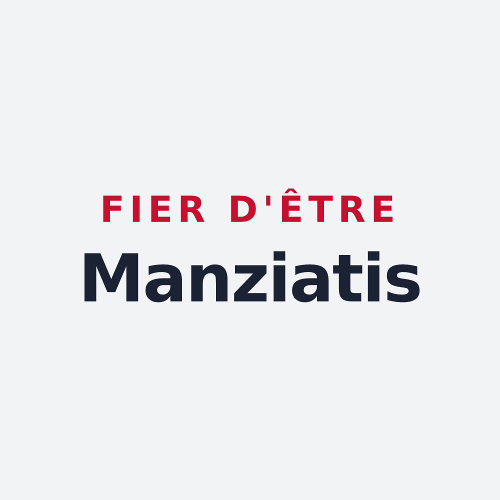 Poster « Fier d'être Manziatis » — design pour Manziat