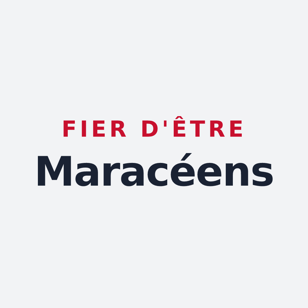 Poster « Fier d'être Maracéens » — design pour Marac