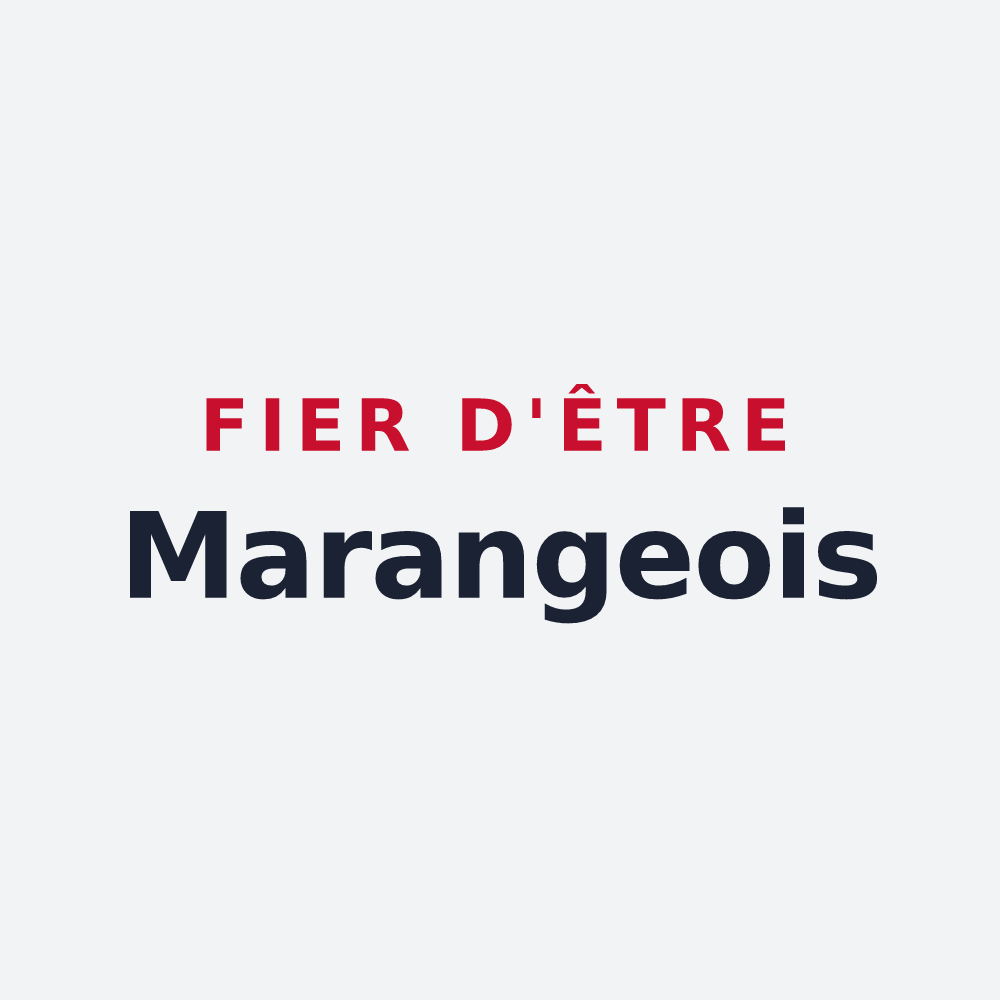 Poster « Fier d'être Marangeois » — design pour Marange-Silvange