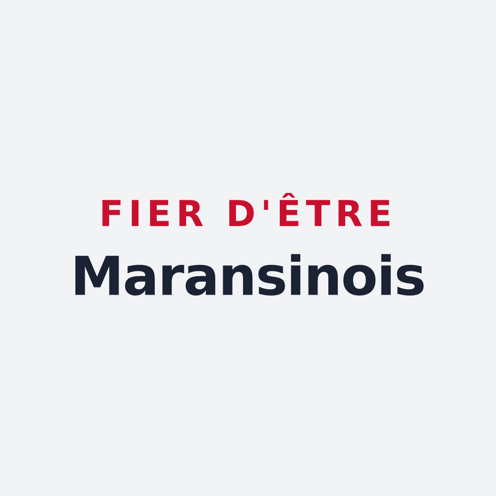 Poster « Fier d'être Maransinois » — design pour Maransin