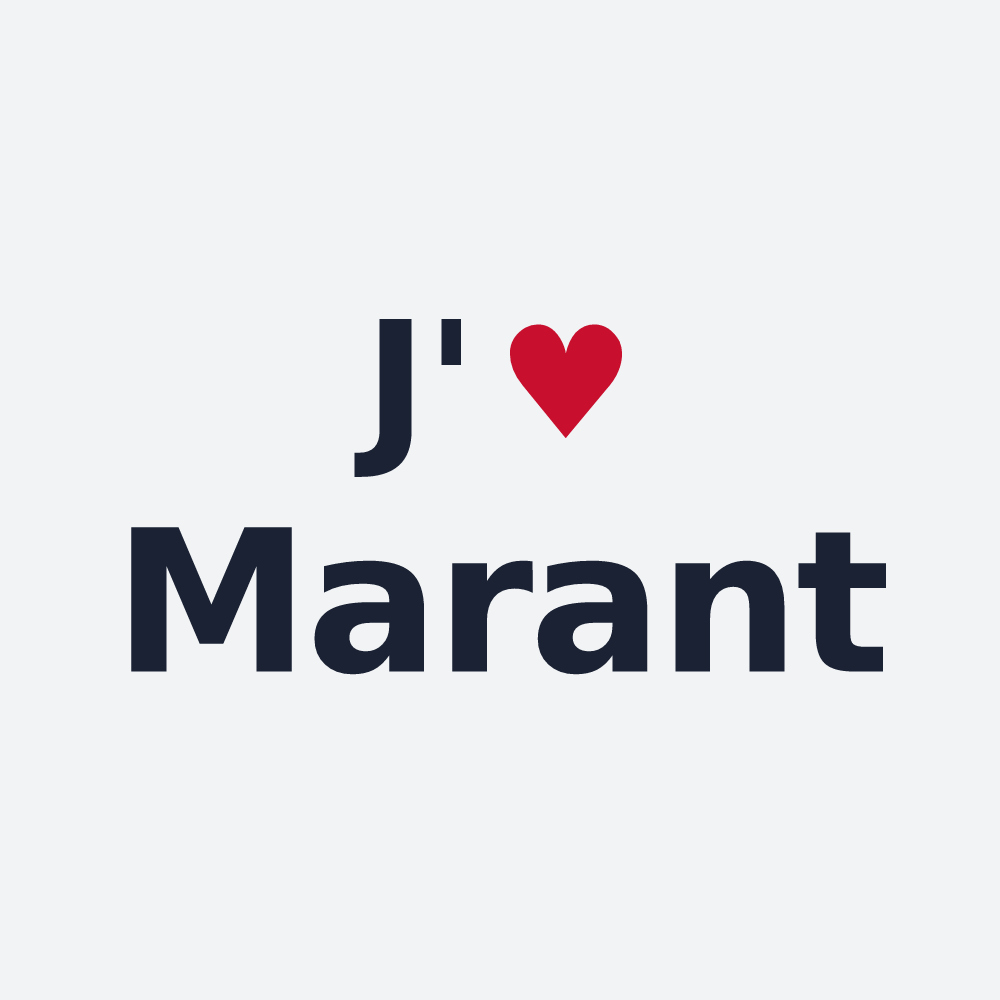 Poster personnalisé Marant — design J'aime Marant