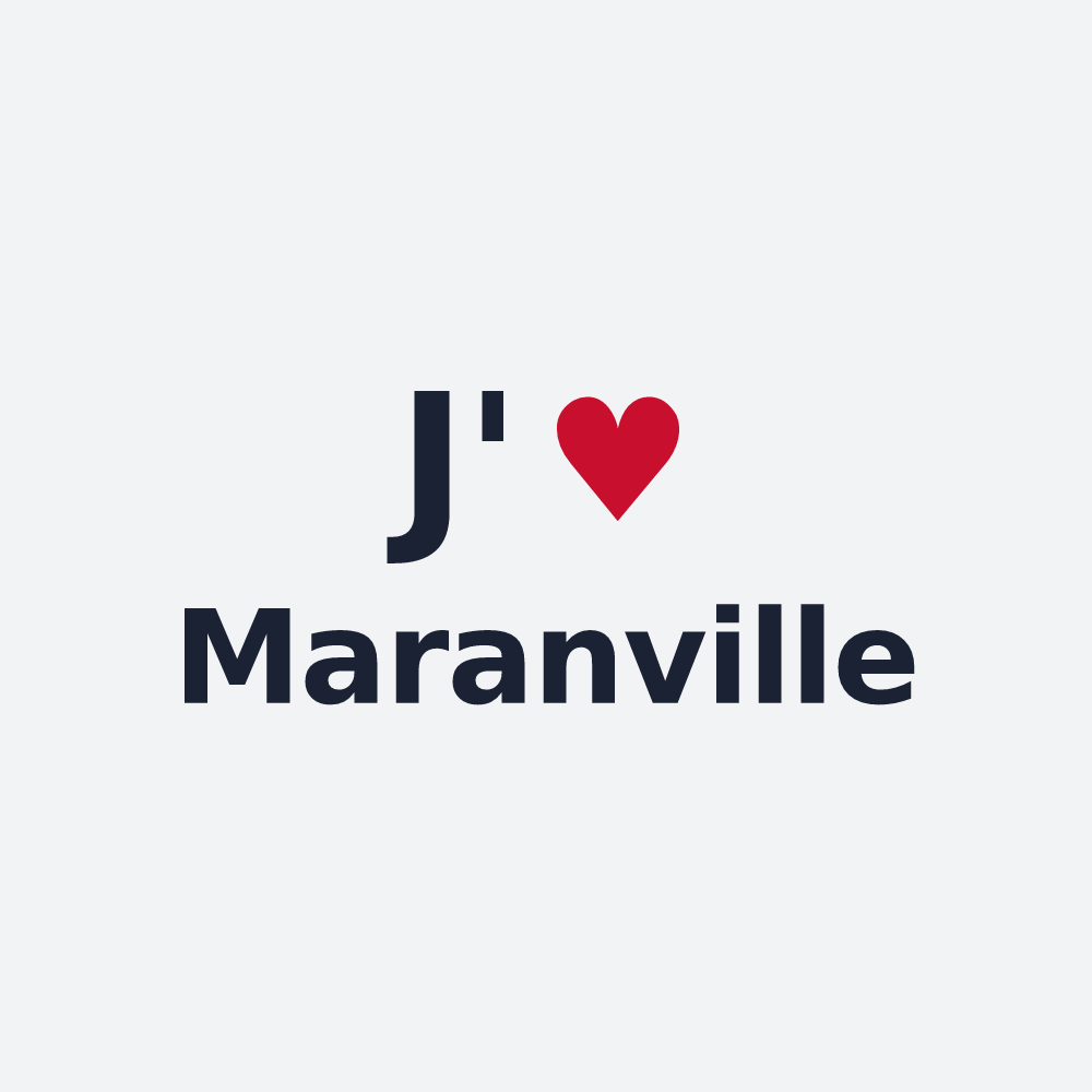 Poster personnalisé Maranville — design J'aime Maranville
