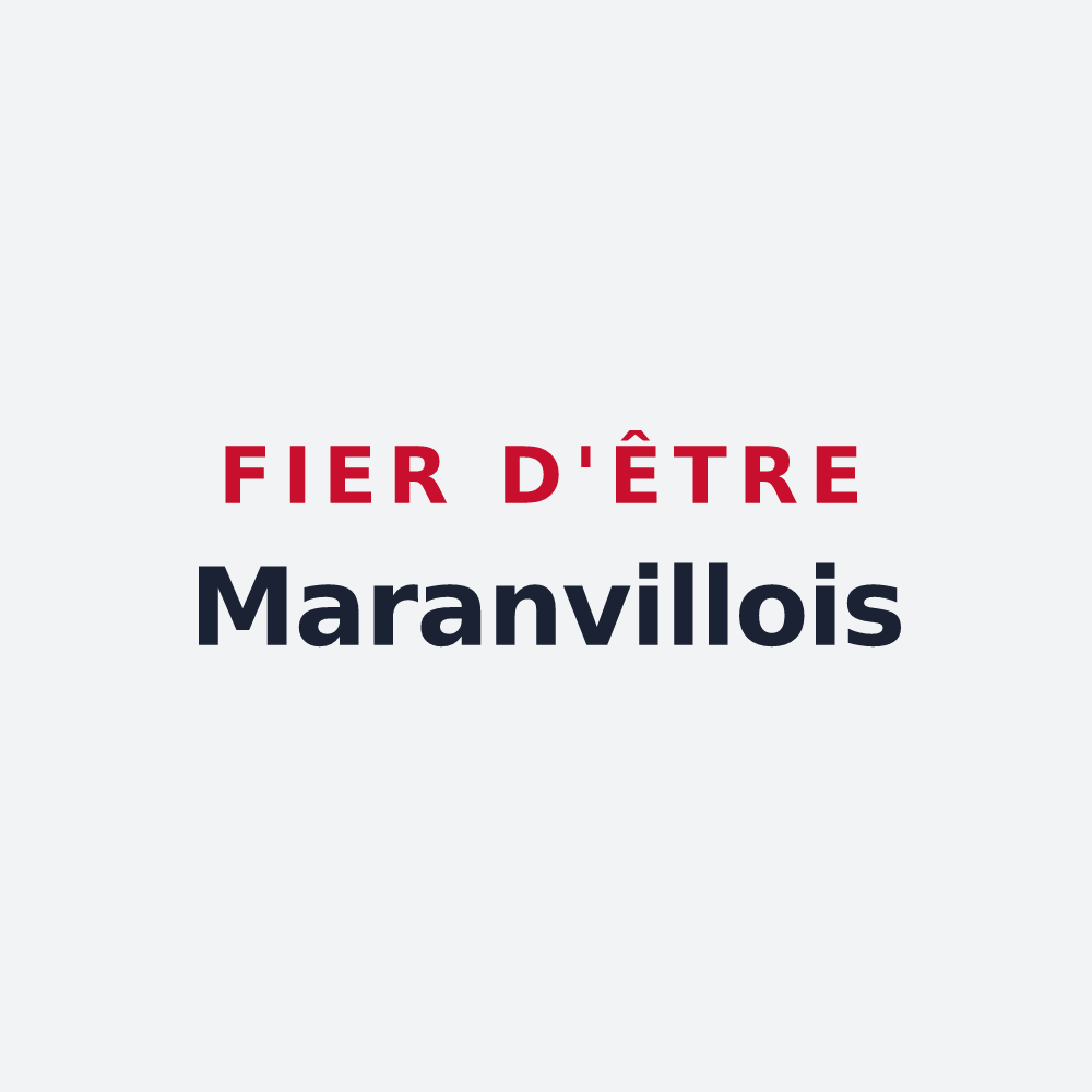 Poster « Fier d'être Maranvillois » — design pour Maranville