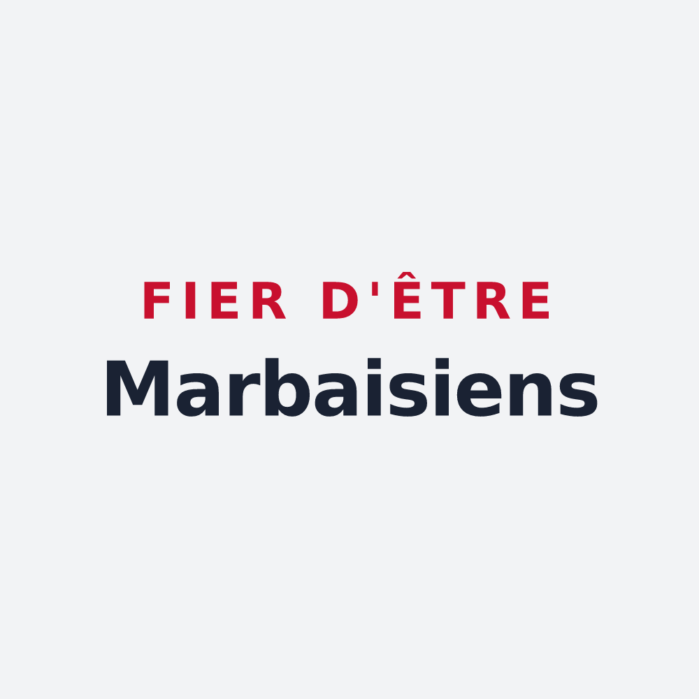 Poster « Fier d'être Marbaisiens » — design pour Marbaix