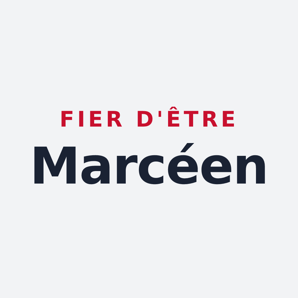 Poster « Fier d'être Marcéen » — design pour Marcé