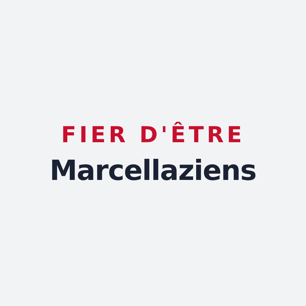 Poster « Fier d'être Marcellaziens » — design pour Marcellaz-Albanais