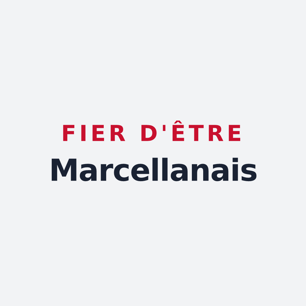 Poster « Fier d'être Marcellanais » — design pour Marcellaz