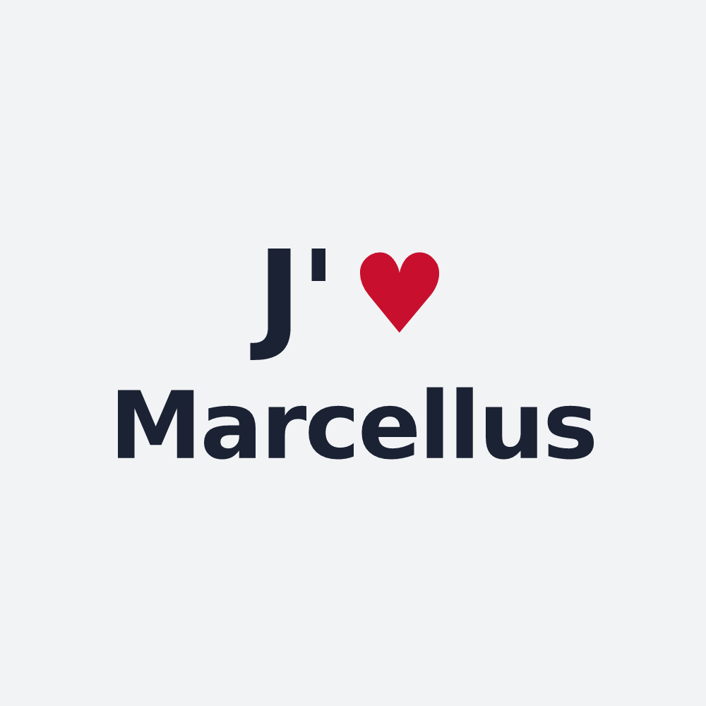 Poster personnalisé Marcellus — design J'aime Marcellus