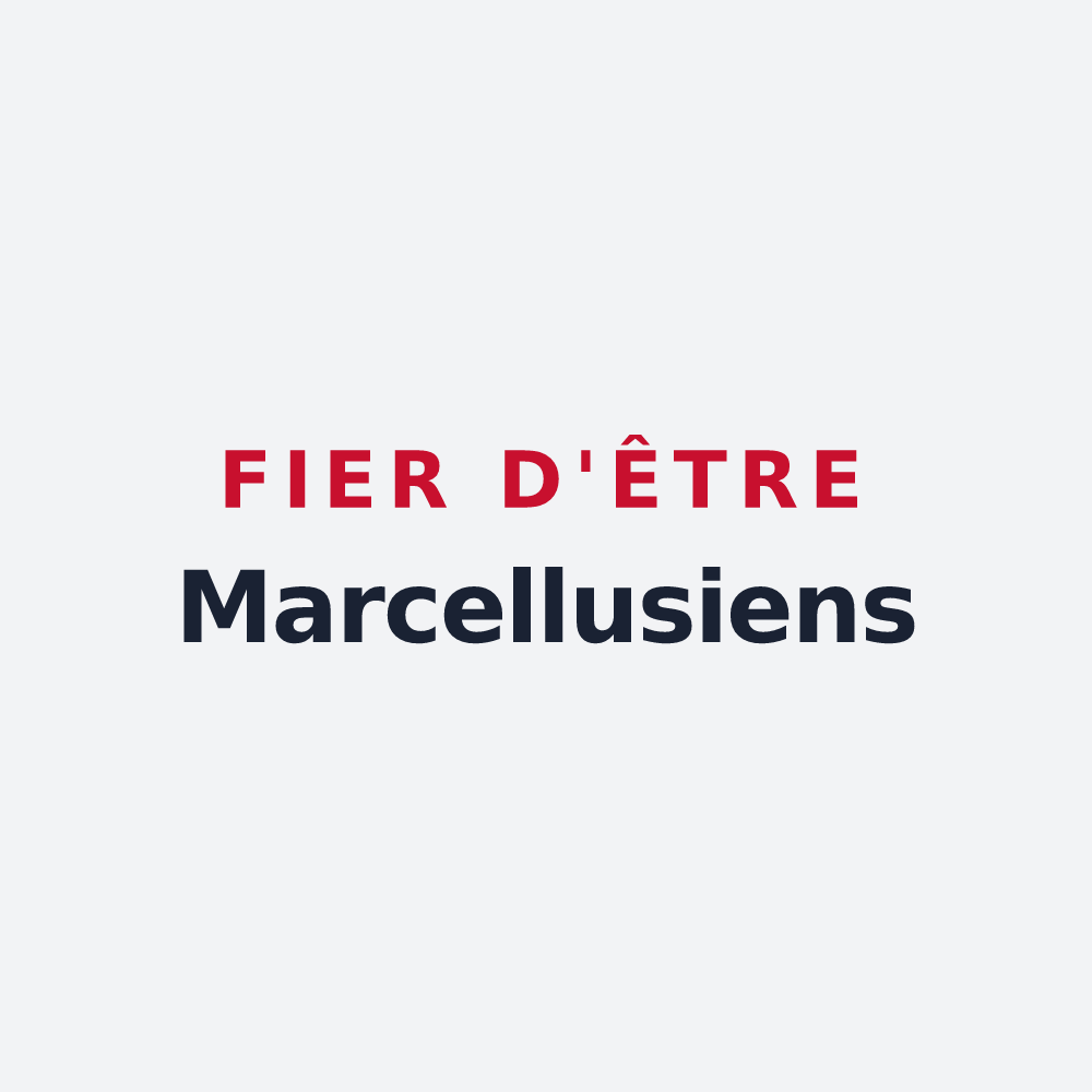Poster « Fier d'être Marcellusiens » — design pour Marcellus