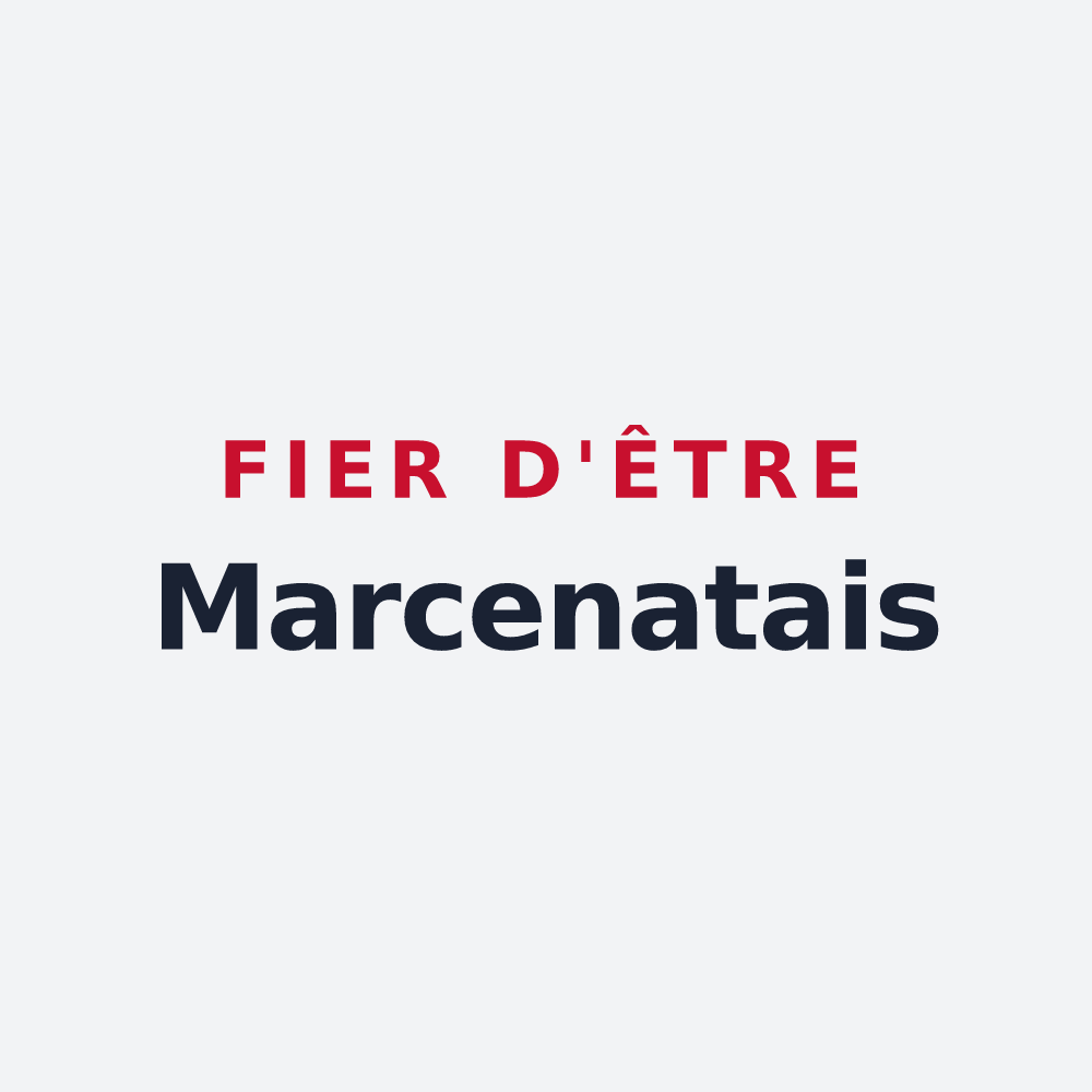 Poster « Fier d'être Marcenatais » — design pour Marcenat