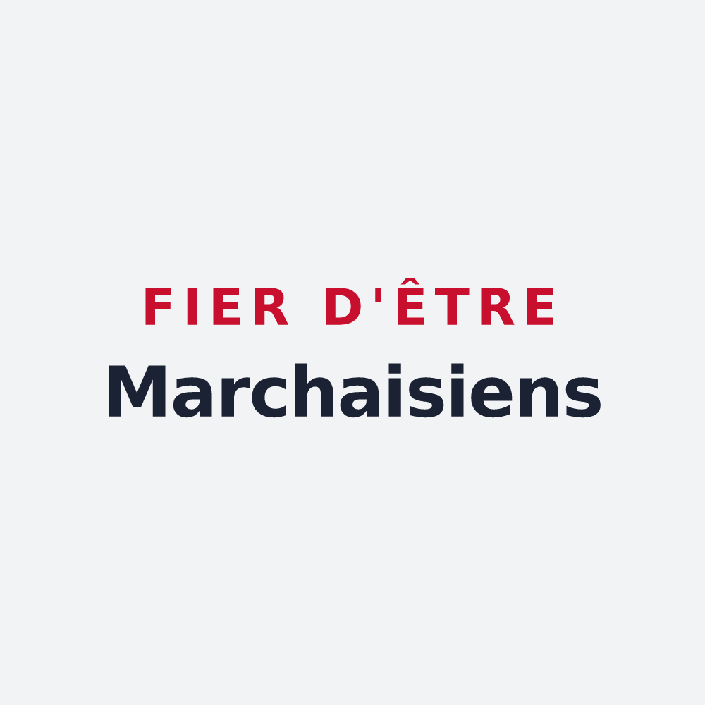Poster « Fier d'être Marchaisiens » — design pour Marchais