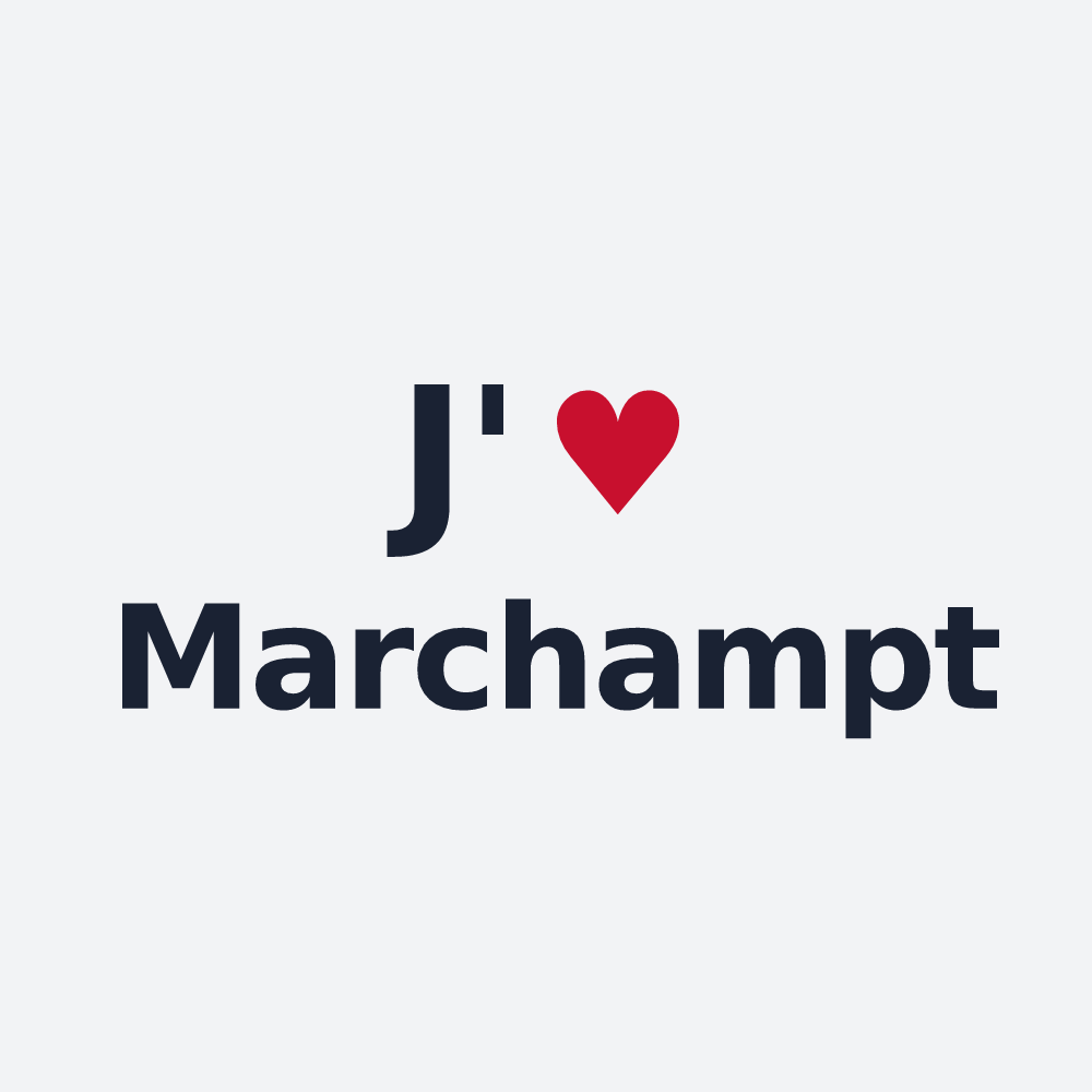 Poster personnalisé Marchampt — design J'aime Marchampt