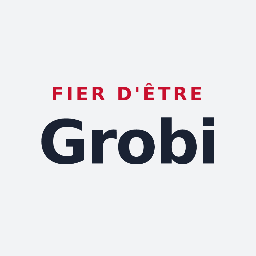 Poster « Fier d'être Grobi » — design pour Marchampt