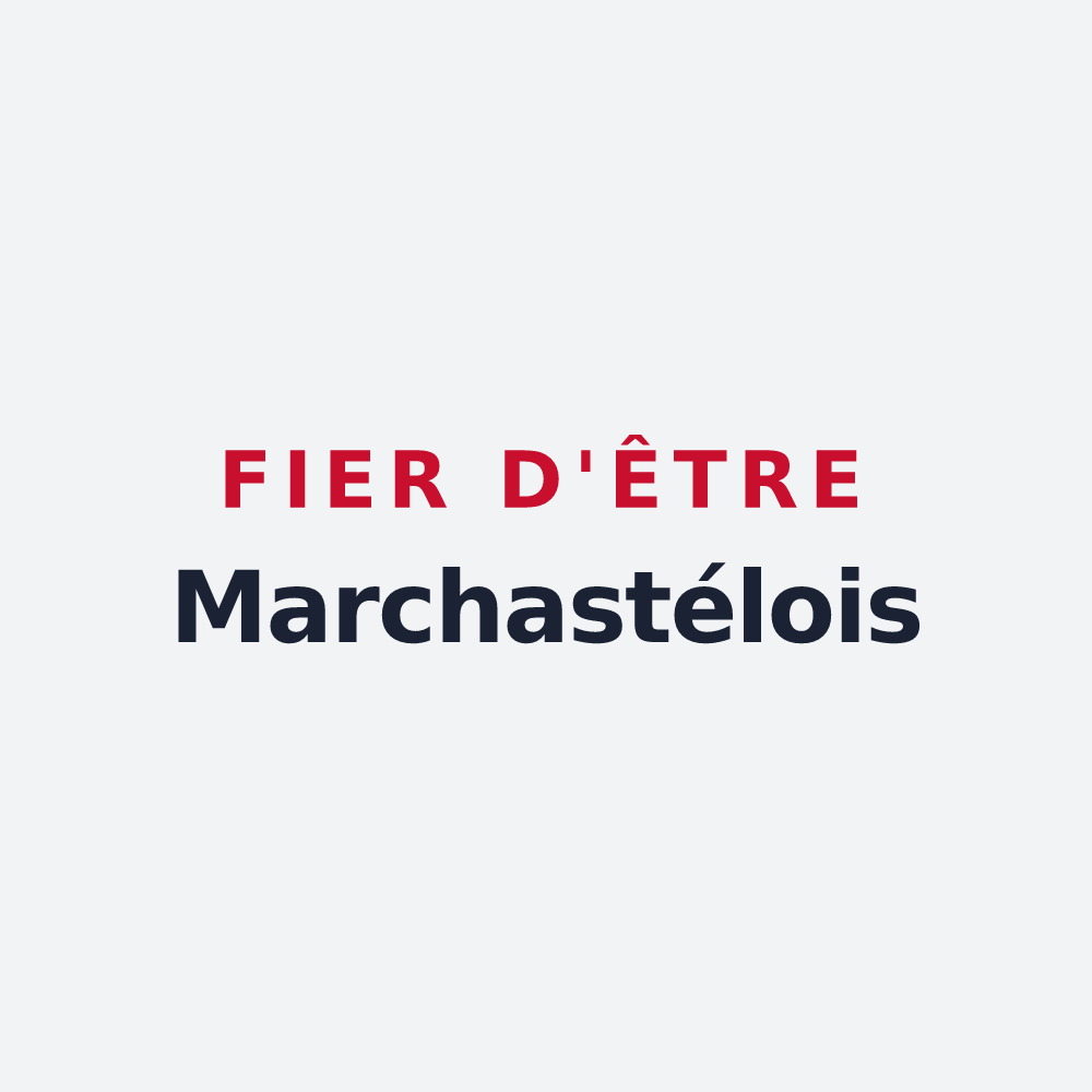 Poster « Fier d'être Marchastélois » — design pour Marchastel
