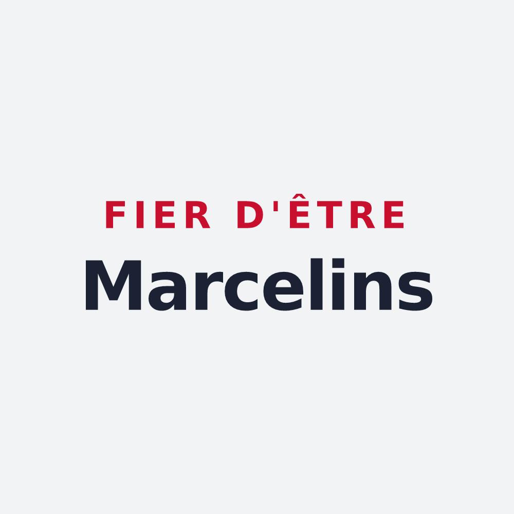 Poster « Fier d'être Marcelins » — design pour Marchélepot-Misery