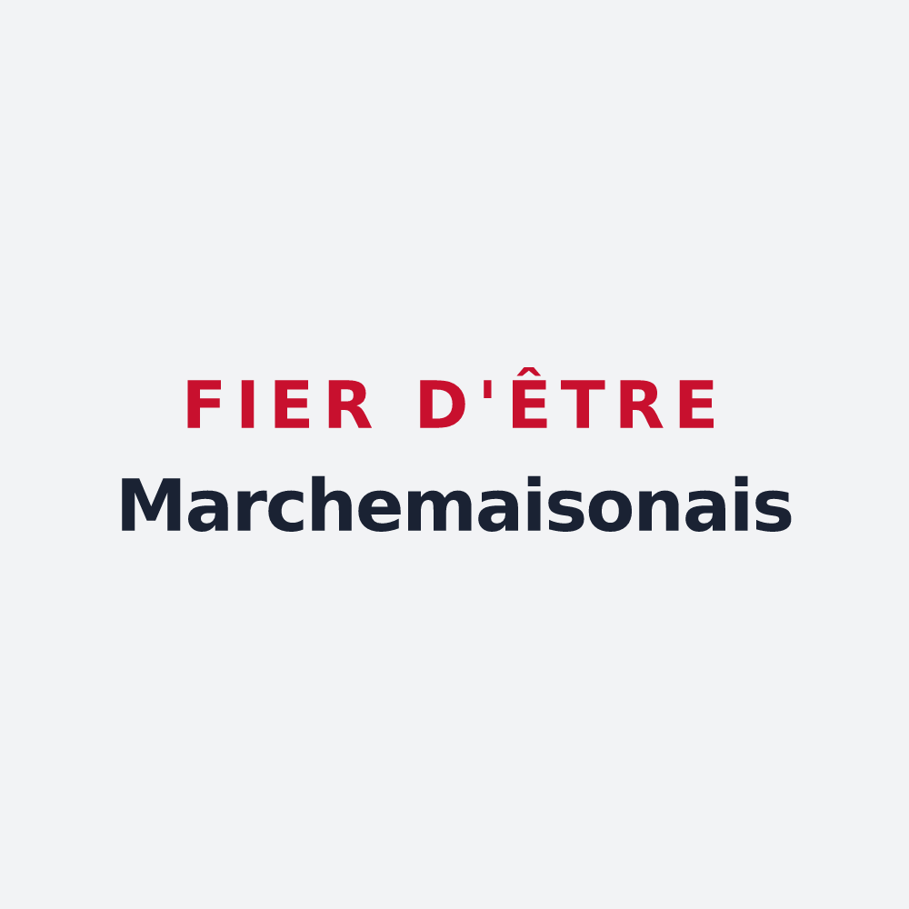 Poster « Fier d'être Marchemaisonais » — design pour Marchemaisons