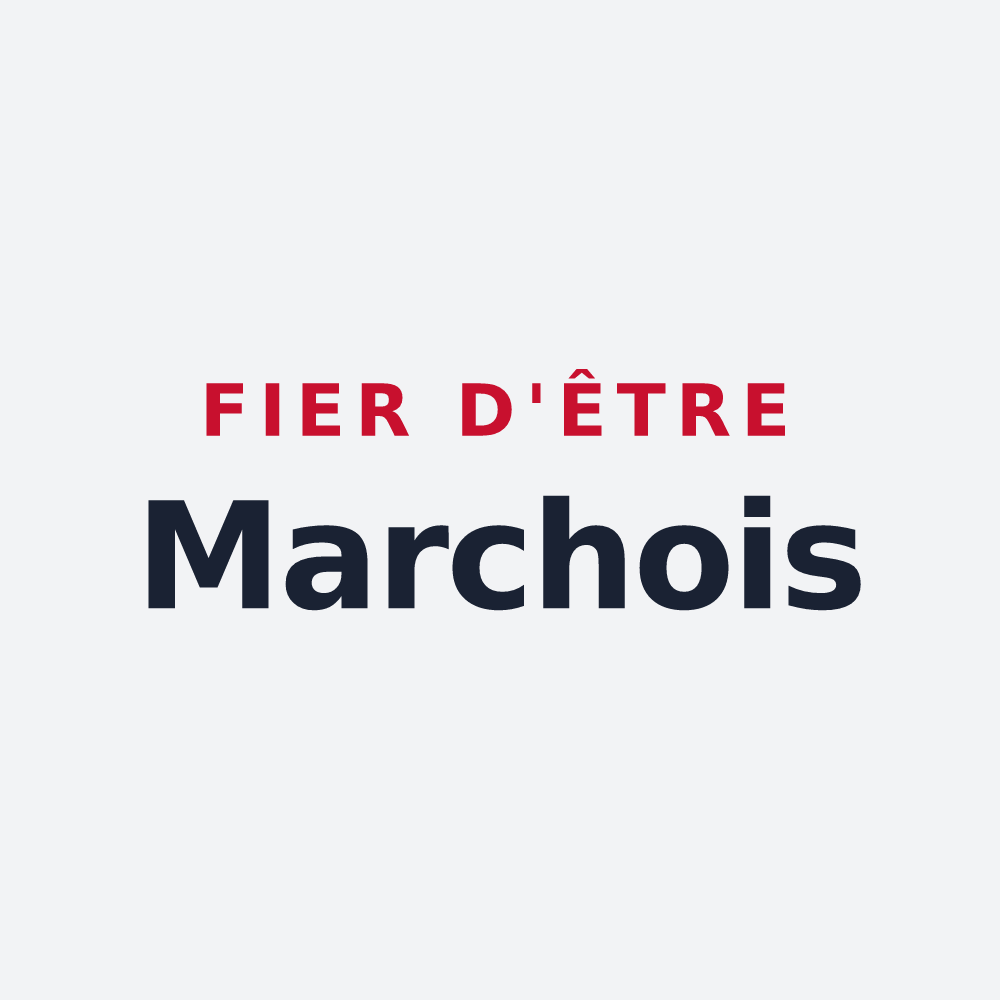 Poster « Fier d'être Marchois » — design pour Marchémoret